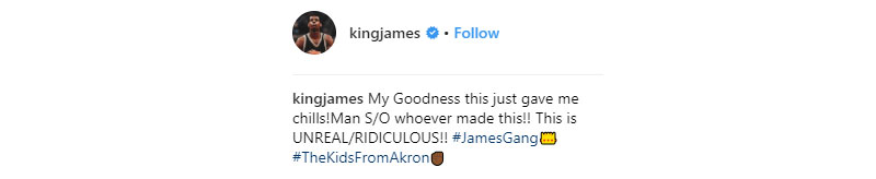 Illustration for article titled Even LeBron James Is Impressed With This 2K Fan Video